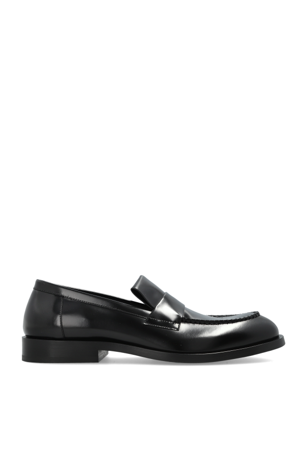 JIL SANDER - Men - Leather Loafers shoes - Black 235090₽