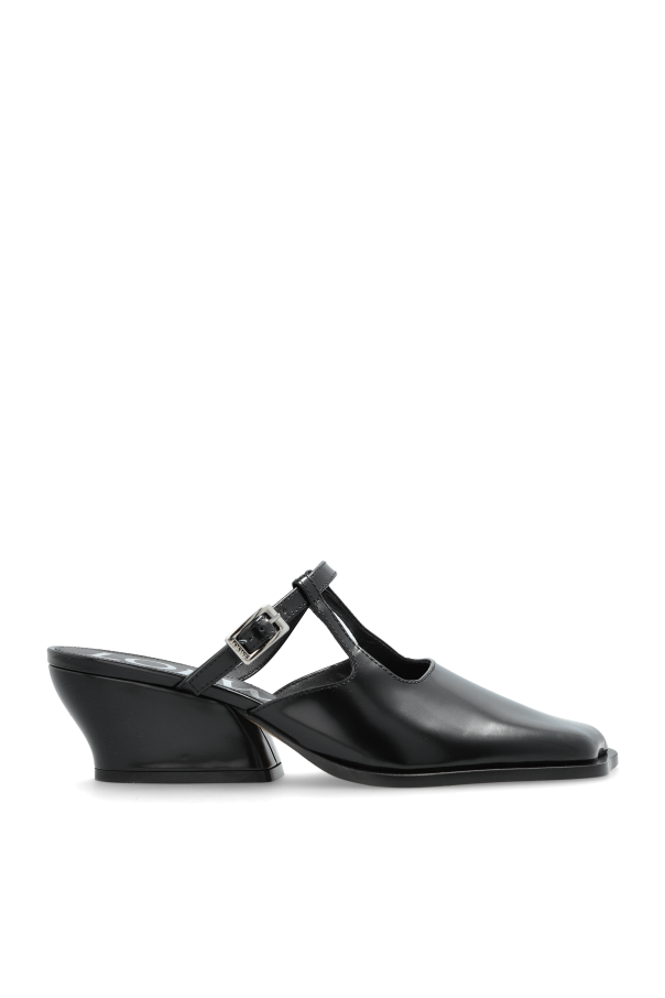 Loewe - Women - Heeled mules Onda - Black 242690₽