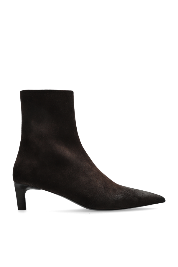 Marsell - Women - Suede heeled ankle boots - Brown