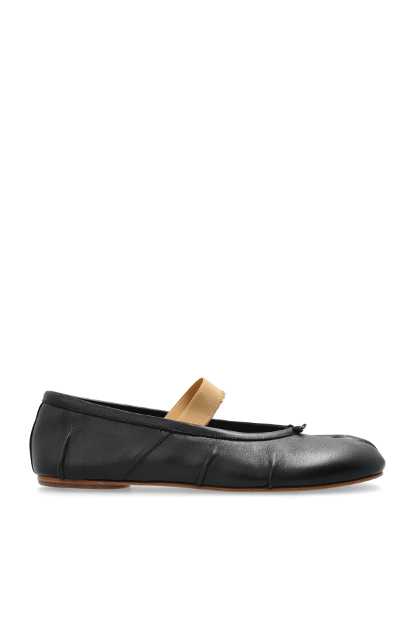 Maison Margiela - Women - Leather ballerinas - Black 235090₽