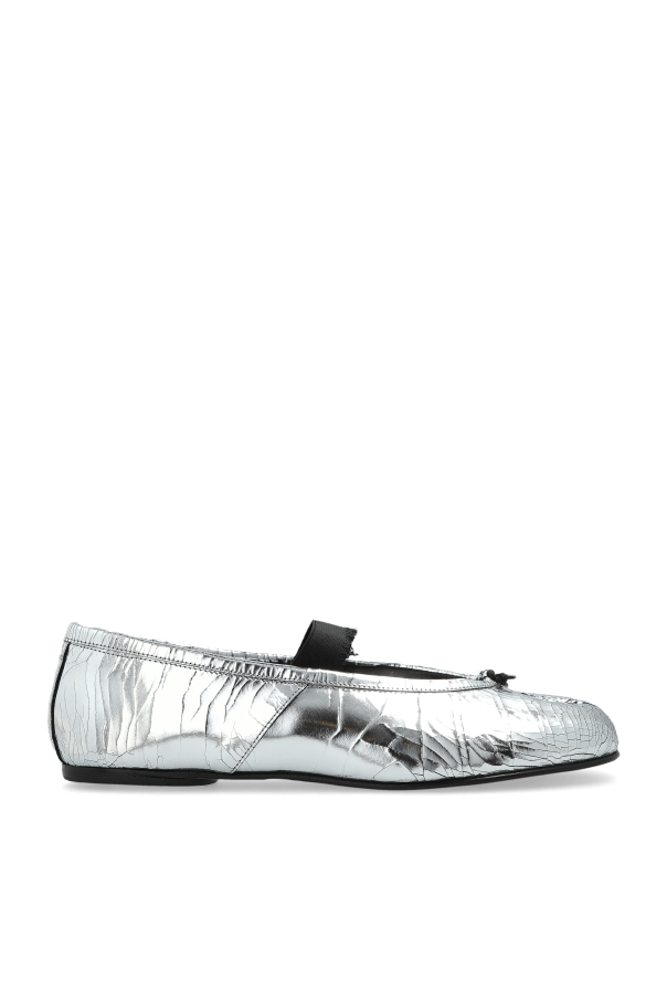 Maison Margiela - Women - Ballet flats with TABI cut-out - Silver 260390₽