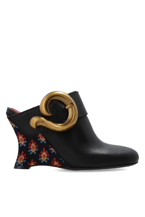 Etro - Women - Wedge heel slides - Black
