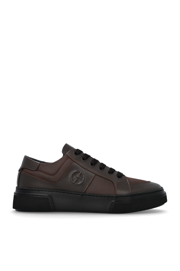 Giorgio Armani - Men - Sports shoes with logo - Brown 209690₽