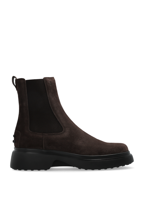 Tod s - Women - Suede Chelsea boots - Brown 203590₽