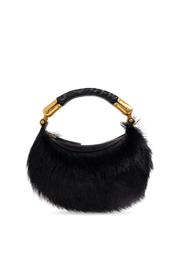 Balmain - Women - Furry handbag - Black 458390₽