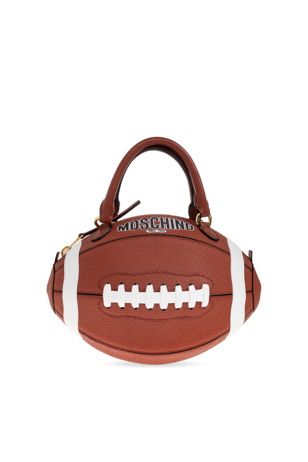 Moschino - Women - Handbag with a rugby ball motif - Brown 317790₽