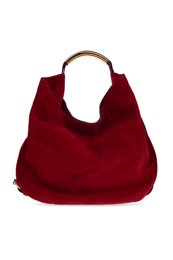 Moschino - Women - Suede handbag - Red 293390₽