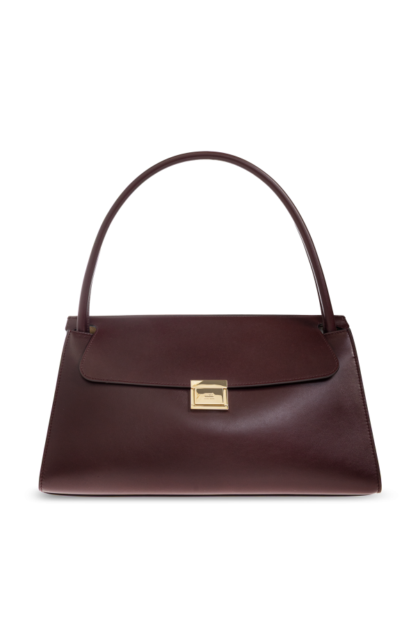 Ami Alexandre Mattiussi - Women - Leather shoulder bag - Burgundy